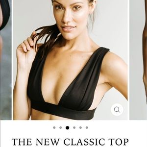 Brand new with tags never worn black Londre bikini top size xs